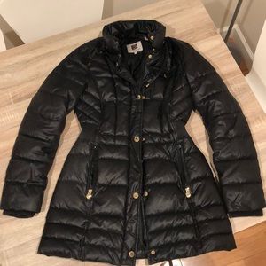 Black puffy coat